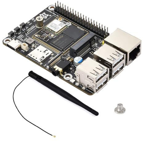 Waveshare Luck-Fox Pico Pi A Linux Micro Development Board RV1106G3 1TOPS NPU 256MB DDR3L 8GB EMMC Support Intelligent Encoding 3rd Generation ISP3.2 up to 5MP Image Processing with WiFi No 4G Module