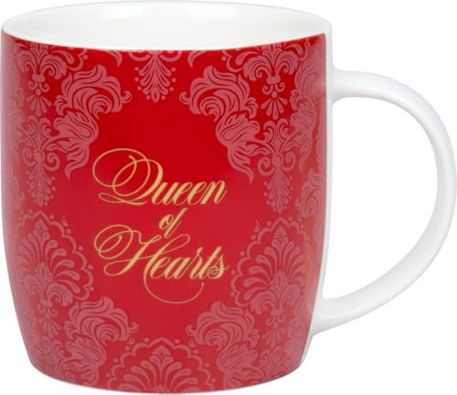 tea4chill Könitz Kaffeetasse Teetasse Royal Family Queen of Hearts. Teetasse 350ml, aus Porzellan