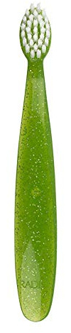 Radius Toddler Baby Toothbrush, Green Sparkle