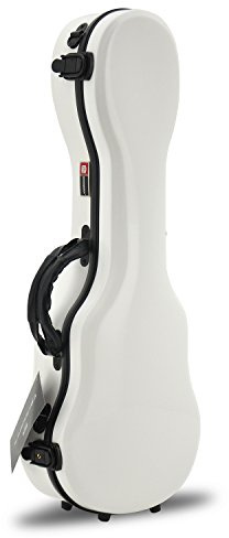 Crossrock CRF1000SUWT Fiberglass Soprano Ukulele Hard-Shell Case, White