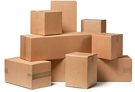 40 Stück Kartonbox Versand Verpackung 35 x 25 x 10 cm Karton beige