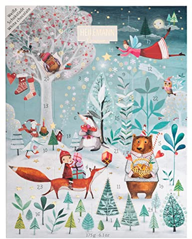 Heilemann Kinder-Adventskalender weiße Schokolade, 175 g