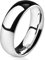 Bungsa 54 (17.2) Ring Edelstahl für Damen und Herren Chirurgenstahl hochglanzpoliert Silber (Ring Damen Fingerring Partnerringe Verlobungsringe Trauringe Damenring Edelstahlring Chirurgenstahl)
