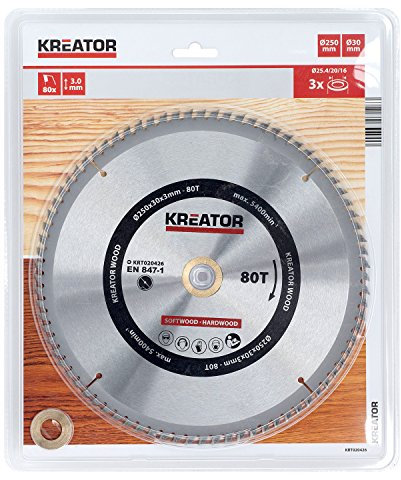 KREATOR KRT020426 KRT020426-Disco Sierra Madera 250 mm80d
