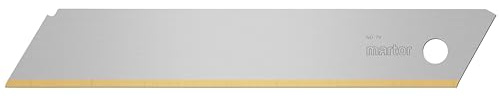 MARTOR Styroporklinge 17,9 mm, TiN-beschichtet, 1-fach, 10er-Pack | Im Spender, Titanium-Nitrit, für SECUBASE 383 & ARGENTAX CUTTEX 18 mm, Handwerk & Bau, No. 879.60
