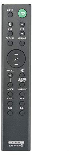VINABTY Replacement RMT-AH103U remote control Compatible with Sony Sound Bar HT-CT80 SA-CT80 SS-WCT80