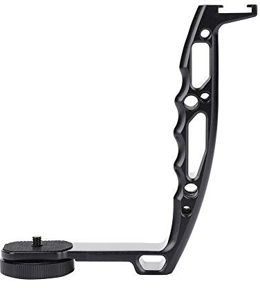 Bewinner Tragbarer Griff aus Aluminium-Legierung, L-Halterung, verlängerter Gimbal-Griff für Zhiyun Crane 2 DJI Ronin-S Gimbal Stabilisator Arm Tischhalterung Ständer