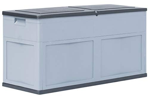 Festnight wasserdichte Garten Aufbewahrungsbox 320 L | Gartenbox Auflagenbox für Garten Terrasse | aus Kunststoff 119 x 46 x 60 cm