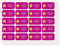 INDIGOS UG Adressetiketten selbstklebend - 40x22 mm - 070 - Stern - 60 Sticker Namensaufkleber Kinder Schule - Namensetiketten selbstklebend - Sticker für Stifte, Federmappe, Hefte, Bücher