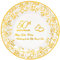Crisky 50th Anniversary Gold Plates, Golden Wedding Anniversary Party Decorations Dessert, Buffet, Cake Disposable Plates, Celebrating for the Fifty Years of Love, 50 Count, 9 Plate