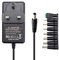 Akaboo Power Supply adapter 12V 2A, Power Cable Transformer Wall Charger for Led Strips,CCTV Camera,Cisco Router,Yamaha Keyboard,Home Appliances,Clock Radio,Doorbell,Household,Hubs,Telekom with 8×Tips
