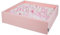 KiddyMoon Piscina De Bolas 120X30cm/200 Bolas El Cuadrado Grande para Ninos,Hecha En La UE, Rosa:Rosa Claro/Perla/Transparente