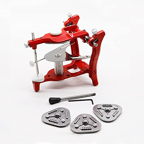 WZCXYX 1sest Red Dental Articulator Lab Quirúrgico Dental Acero Inoxidable Operación Dental