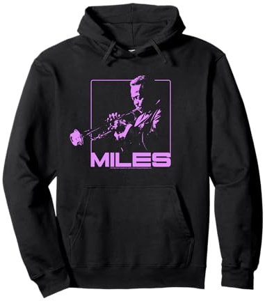 Miles Davis Monochromatic Lavender Pullover Hoodie
