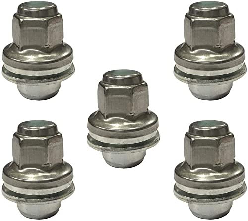 U/ D Radmuttern für Alufelgen, Jaguar XJ, XK, XF, XE, F-Typ, S-Typ, 5 Stück, Sechskant, Stahl, 1.25mm, M14, Klasse 1B