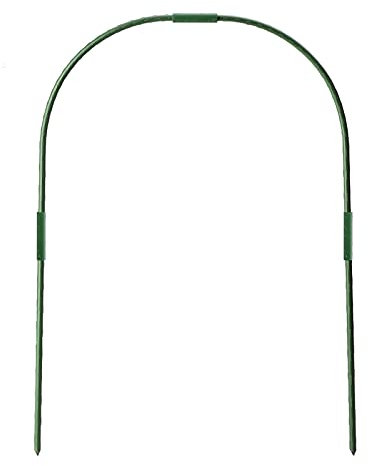 MISNODE Lot de 6 cerceaux de serre de jardin avec piquets amovibles, tuyau de support de plantation en U fendu, tunnel de culture, cage de support pour plantes, arcs