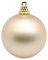 Deco Woerner Matte, Champagner Weihnachtskugeln aus Plastik, 20 cm Ø - per Stück