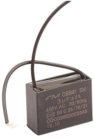 10pcs CBB61 3UF Floor Fan and Desk Fan Capacitor 450V