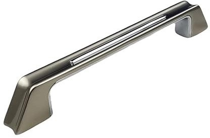 Golden Grace Kappa Unique Design Premium Quality Cabinet Cupboard Pull Handles Satin Nickel/Polished Chrome Dual Finish 96mm 160mm 224mm 288mm (288mm)