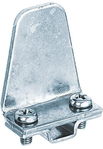 Alberts 308445 Anschlag für Fensterladenfeststeller | galvanisch blau verzinkt | Marseillais | mit eckiger Wölbung | 40 x 35 mm