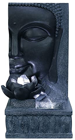 Tranquil Buddha Wall Solar Powered Water Feature
