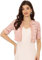 Allegra K Bolero coprispalle da donna in raso a maniche corte in pizzo cardigan, rosa, M