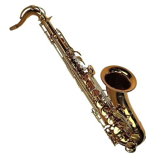 Professional Saxophon Dunkelgoldfarbenes Blasinstrument Für Tenorsaxophon In Bb-Ton Mit Koffer Und Mundstück
