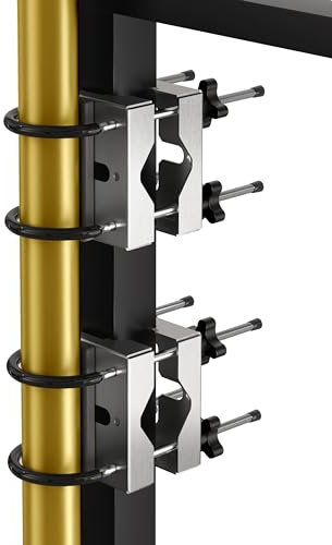 4smile Sonnenschirmhalter Balkongeländer SunnyEasy, 2er Set - Edelstahl Sonnenschirm Halterung Balkon - Flexible Schirmhalterung Balkongeländer ersetzt Sonnenschirmständer Balkon