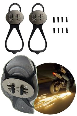 GDYS Flint Skateboard Windrad Fahrrad Fußbremse Funken Boden Schleifen Motorrad Schuhsohlen Schuhüberzüge Skateboard Flint Set (2)