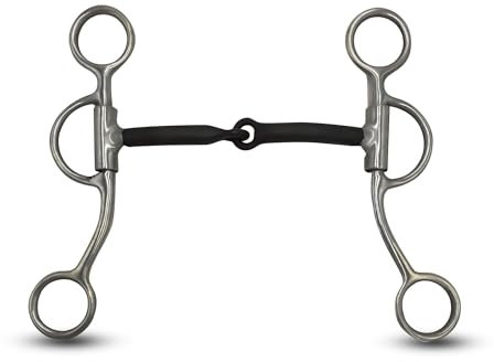 Colorado Saddlery Dickes Tom-Daumengebiss für Pferde – 12,7 cm Sweet Iron Mouth Western Horse Gebiss – 16,5 cm Edelstahl 4 Zapfen Wangen – Pferdemundstück für den täglichen Gebrauch
