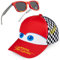Get Trend Disney Cars Sonnenbrille Kinder Basecap Jungen Set Verstellbare Kappe Kinder Sonnenbrillen UV400 Geschenk Idee (Rot/Weiß Lightning McQueen)