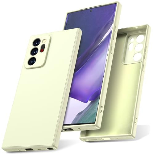 Watana Funda para Samsung Galaxy Note 20 Ultra 5g Case de Silicona Soft-Touch,Antigolpes,Antipolvo,Antideslizante,Funda Protectora Completa con Forro de Microfibra para Samsung Note 20Ultra,Blanco