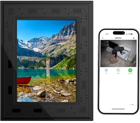 GIIRKUUU Picture Frame Camera, Security Camera WiFi 1080P, 365 Days Standby PIR Motion Detection HD Night Nision Real Time View Live Surveillance Wireless Mini Nanny Video Cam