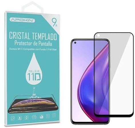 Genérico Protector de pantalla compatible con XIAOMI REDMI NOTE 12 * Cristal templado 11D * Borde negro