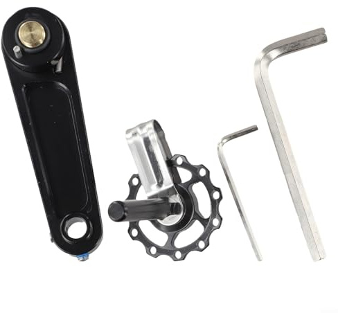 Tendeur de chaîne pour conversion de 8 à 12 vitesses en vitesse unique, guide de chaîne en alliage d'aluminium avec poulie flottante de réglage, compatible avec HA (bleu)