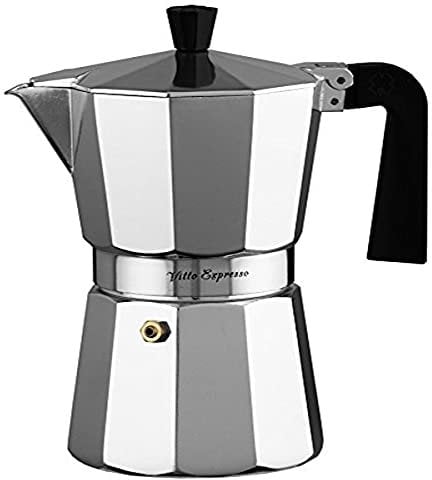 Ilsa Cafetera Aluminio Vitto Expresso para 12 Tazas, Plateado, Centimeters