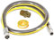 SPARES2GO Universal Oven Cooker Gas Supply Hose, PTFE Pipe Tape & Micro Connector (4ft 1/2 inch, Bayonet, BS EN14800 CE)
