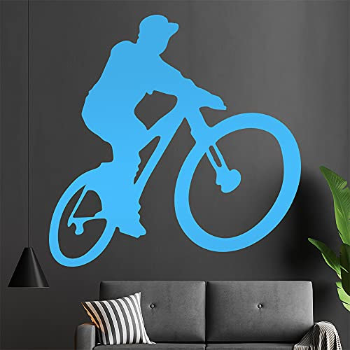 KIWISTAR BMX - Fahrer Silhouette fahren springen Wandtattoo in 6 Größen - Wandaufkleber Wall Sticker