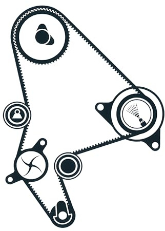 SKF Water Pump And Timing Belt Kit With Gaskets VKMC 03264 Height 171 mm Length 271 mm Width 142 mm - OE Quality