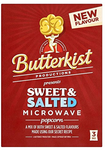 Butterkist Microwave Popcorn - Sweet & Salted (3 per Pack - 270g)