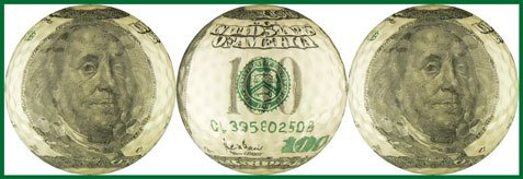 Ben Franklin $100 Bill Golf Ball Geschenk Set by enjoylife INC