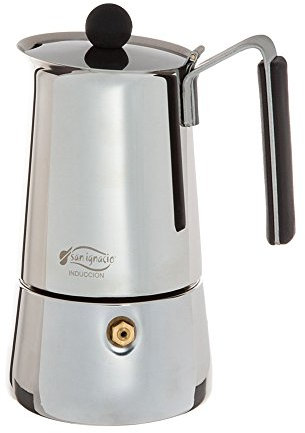 San Ignacio Milan Cafetera modelo para 6 tazas, Acero Inoxidable, Multicolor