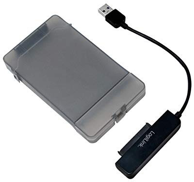 LogiLink AU0037 USB 3.0-auf-SATA Adapter mit Schutzhülle 63,5 cm (2,5 Zoll)
