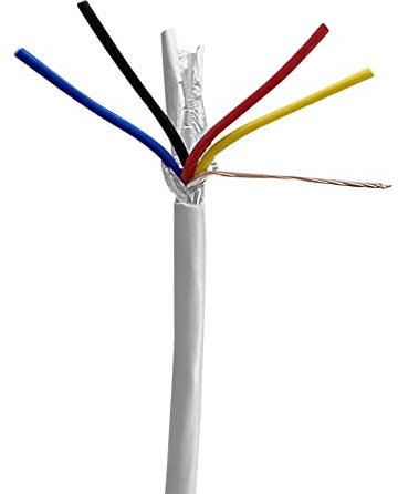 18/4 AWG Shielded CNC Wire (50FT) — Flexible Stranded Shielded 18-Gauge 4-Conductor Cable for Stepper Motors, CNC Machines, NEMA Motors, VFD Spindles, CNC Routers, 3D Printers and More!