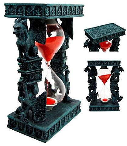 Gifts & Decor Gothic geflügelten stoiker Gargoyle Säulen Rooftop invertierbare Sand Timer Figur