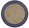 Casa Moro Mosaiktisch Rund – Gartentisch Balkontisch Terrassentisch | Fliesentisch Tisch Esstisch Ø 60 cm aus Marrakesch Marokko