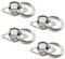 SeeRaphee M5 Anclaje para montaje en pared de techo Ancla resistente con anillo de 5 mm 3/16 Acero inoxidable 304 (4 Piezas)