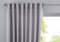 Vorhang Verdeckte Schlaufen Cationic »JENA« HxB 225x140 cm Silber Blickdicht Leinen Optik Gardine Meliert Gardinenband mit Raffhalter, 2019037