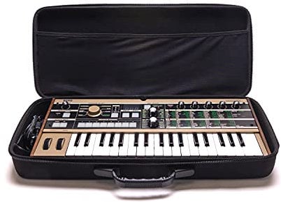 Analog Cases PULSE Case für Korg MicroKorg/MicroKorg XL+ oder vergleichbare Synthesizer (Transporttasche aus langlebigem, geformtem EVA/Nylon, erstklassiger Griff), Schwarz, NA