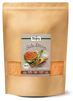 Biojoy BIO-Linsen rot (2,5 kg), getrocknet und ganz, ohne Zusätze